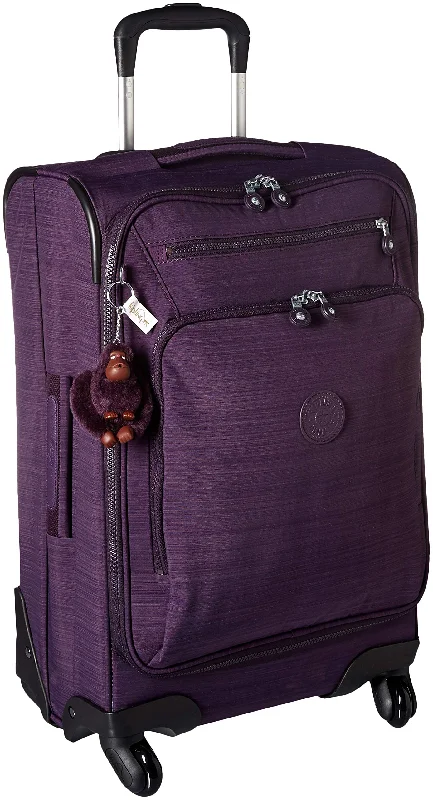 suitcase for family-friendly vacation travel-Kipling Unisex-Adult's YOURI Spin 55 Dazz Purple Small Wheeled Luggage, DAZZPURPLE