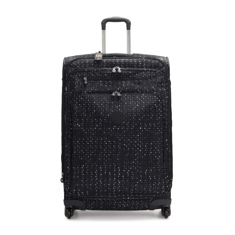 suitcase with durable internal storage-Kipling Unisex-Adult's Youri Spin 78 Wheeled Luggage, Tile Print