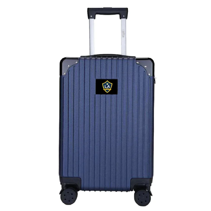 suitcase for students studying abroad-LA Galaxy 21" Exec 2-Toned Carry On Spinner -NAVY