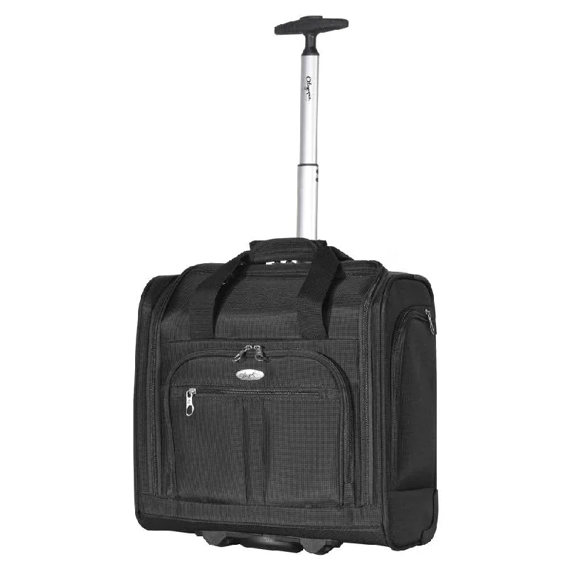 suitcase for business trip essentials-On Sale- Olympia Lansing Under the Seat 2-Wheeled Carry-On - RT-8200