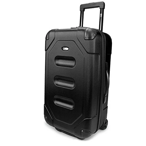 suitcase with best airport check-in design-Long Haul 24" Cargo Trunk Suitcase Color: Midnight Black