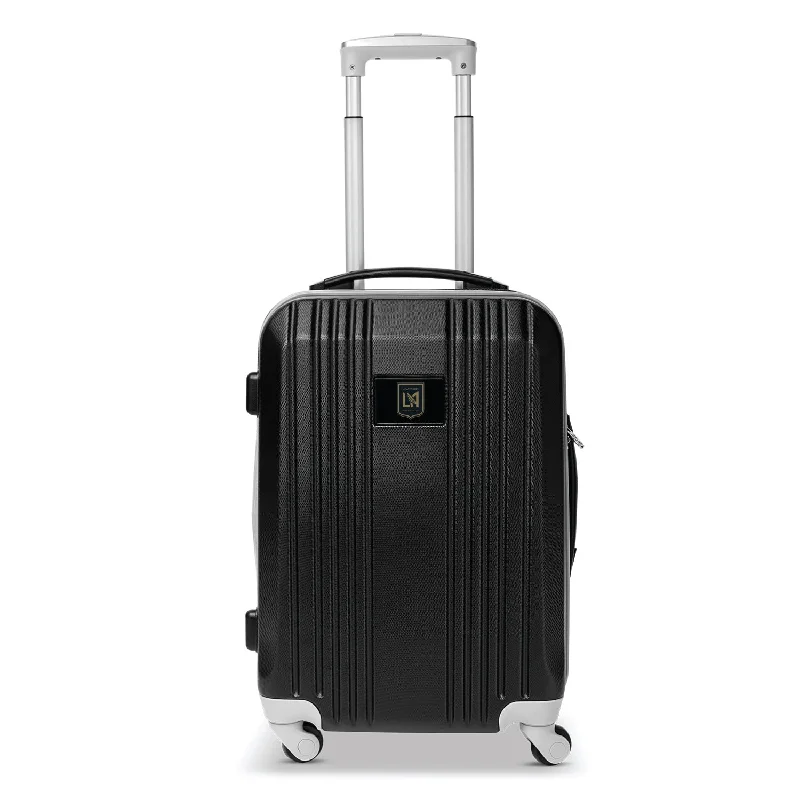 suitcase with superior durability-Los Angeles FC 21" Two-Tone Carry On Spinner Luggage- GRAY