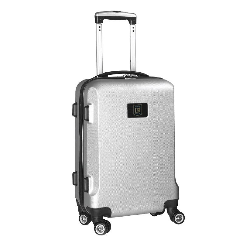 suitcase for luxurious travel experiences-Los Angeles FC 21" Carry-On Hardcase Spinner- Silver