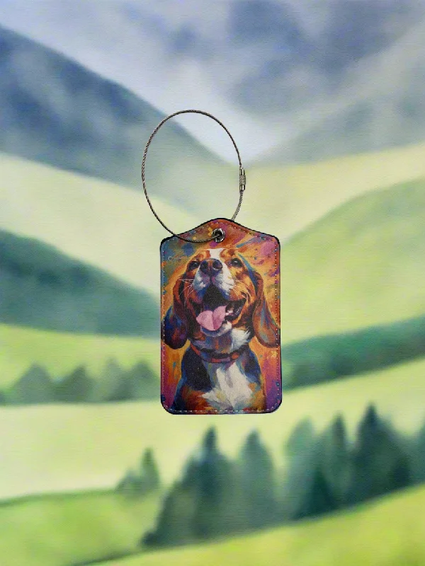 suitcase for business casual outfits-Luggage Tag - Beagle - $6.99