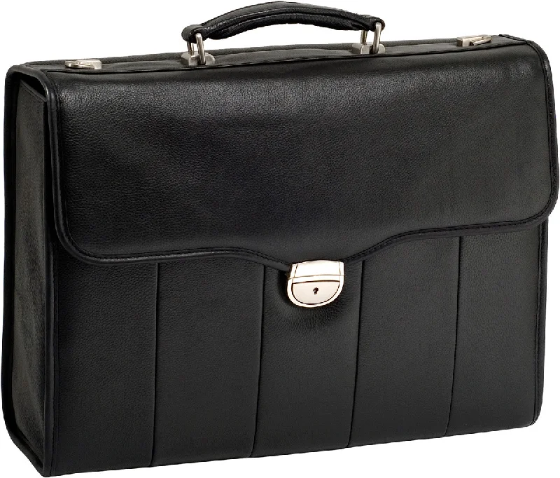 practical briefcase for corporate professionals on the go -Mcklein I Series North Park Leather Executive Briefcase