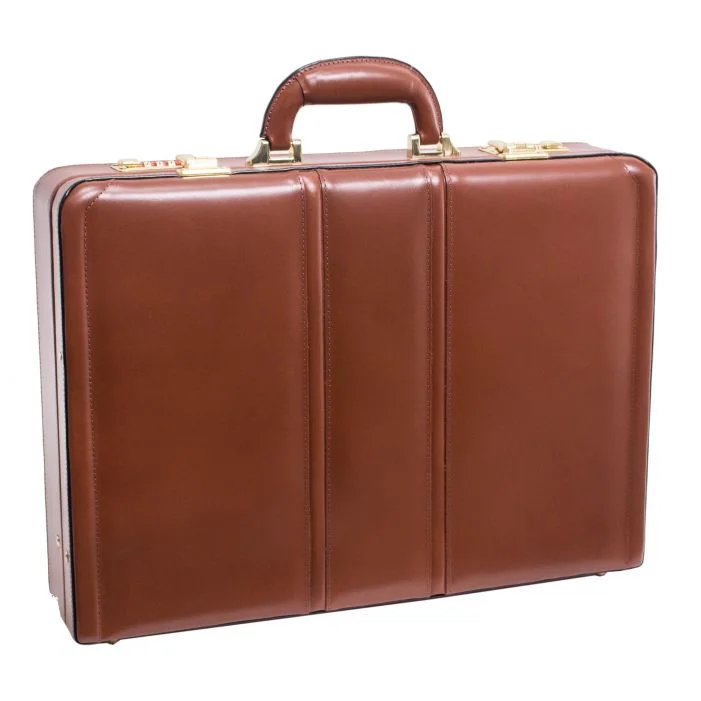 high-end business briefcase with premium finish -McKlein USADALEY