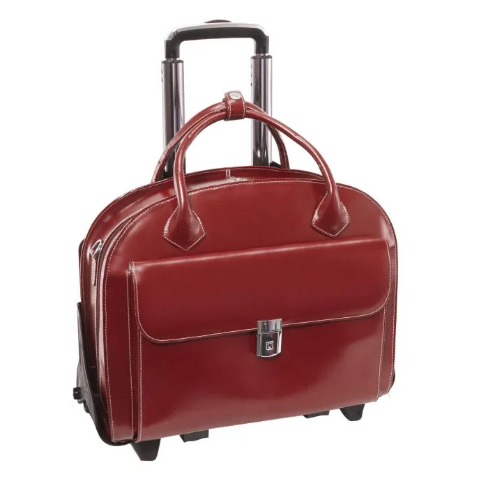 durable briefcase with smooth leather finish and refined look -McKlein USAGLEN ELLYN