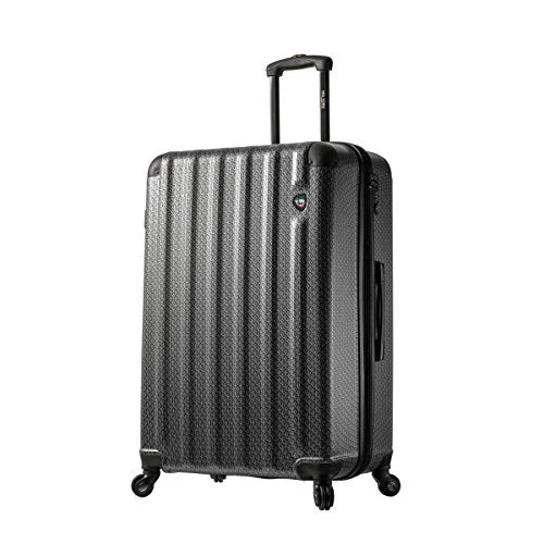 suitcase for corporate travelers-Mia Toro Italy Catena Largo Hardside 29" Spinner, Silver