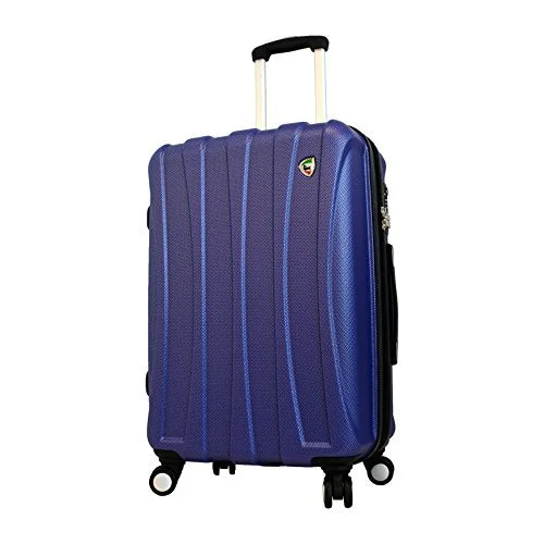 suitcase with padded compartments-Mia Toro Luggage Tasca Fusion Hardside 24 Inch Spinner, Blue, One Size