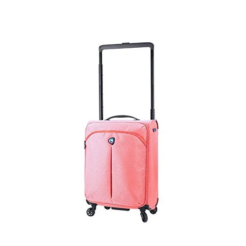 suitcase with packing cubes-Mia Toro M1128-20In-Org Italy Kitelite Nimbo Hardside Spinner 20" Carry-On, Orange