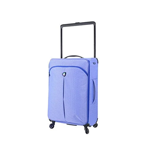 suitcase with RFID blocking technology-Mia Toro M1128-24In-Blu Italy Kitelite Nimbo Hardside 24 Inch Spinner, Blue