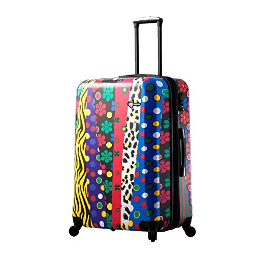 suitcase for outdoor adventure packing-Mia Toro Pop Fiore Hardside 28 Inch Spinner, Multi