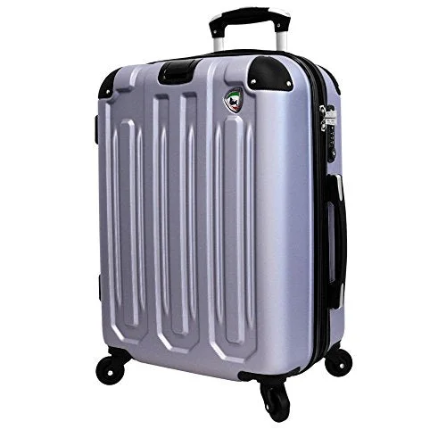 suitcase with a unique design-Mia Toro Regale Composite Hardside 29 Inch Spinner, Grey, One Size