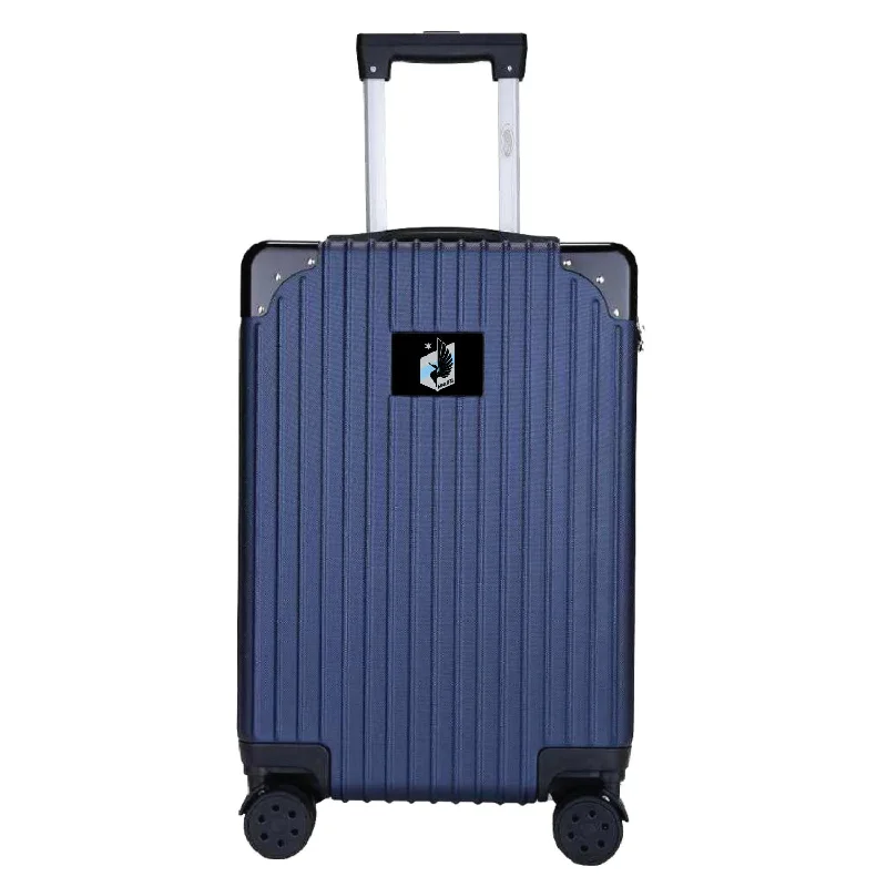 suitcase for city breaks-Minnesota United FC 21" Exec 2-Toned Carry On Spinner -NAVY