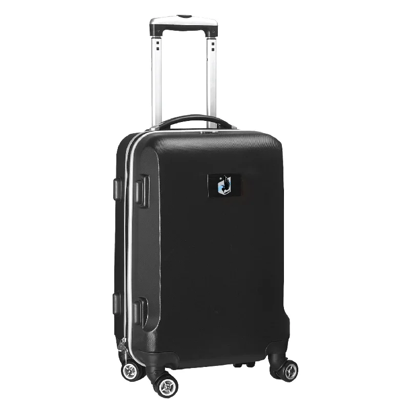 suitcase for eco-friendly travel-Minnesota United FC 21"Carry-On Hardcase Spinner- Black