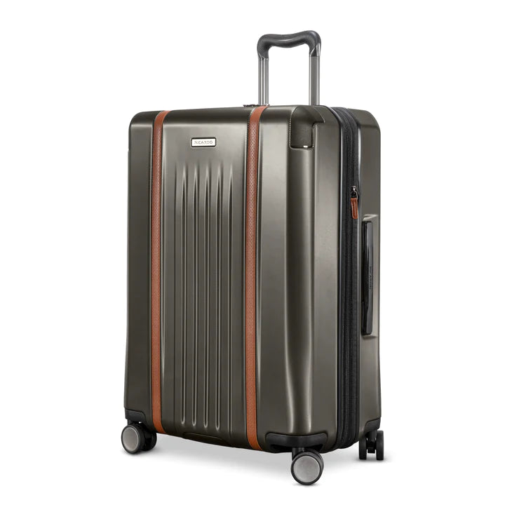 suitcase for storing delicate items securely-Montecito 2.0 Hardside Medium Check in Expandable Spinner