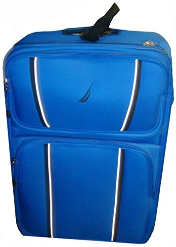 suitcase for frequent flyers with extra pockets-Nautica Men'S Luggage Starboard 25 Inch Expandable Upright Bag, Blue