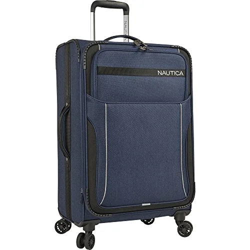 suitcase for organized luggage packing-Nautica Naval Yard 24 Inch Expandable Spinner Suitcase