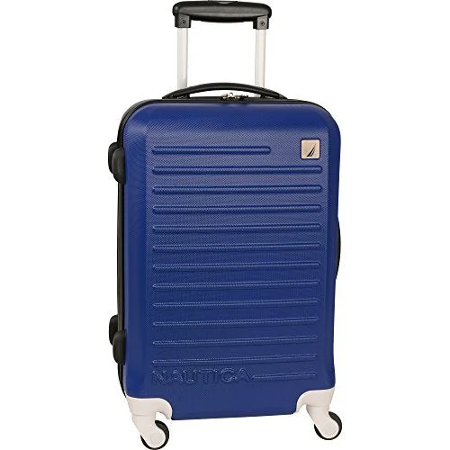 suitcase for packing travel documents-Nautica Tide Beach 21 Inch Hardside Spinner Suitcase (