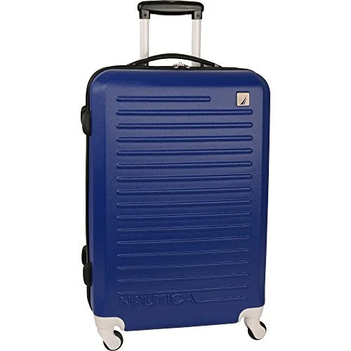 suitcase for family vacations with kids-Nautica Tide Beach 25 Inch Hardside Spinner Suitcase