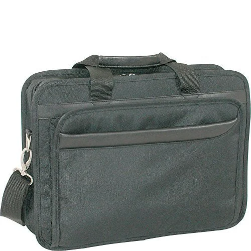 suitcase with maximum carry-on size-Netpack Top Loading Computer Brief - Black