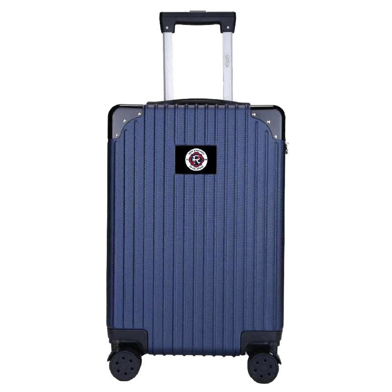 suitcase for world travelers-New England Revolution 21" Exec 2-Toned Carry On Spinner -NAVY