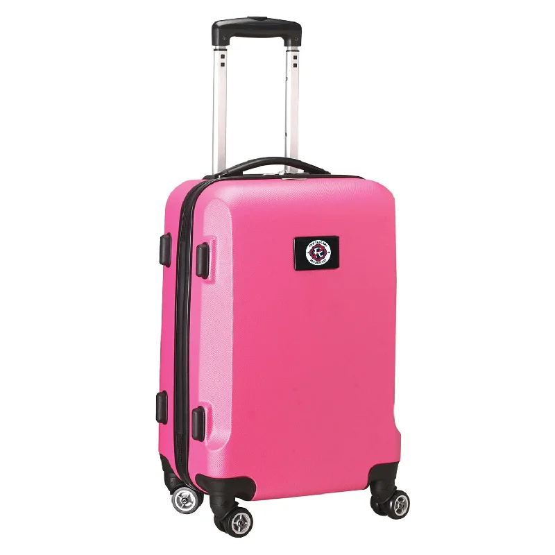 suitcase for well-organized international travel-New England Revolution 21"Carry-On Hardcase Spinner- Pink