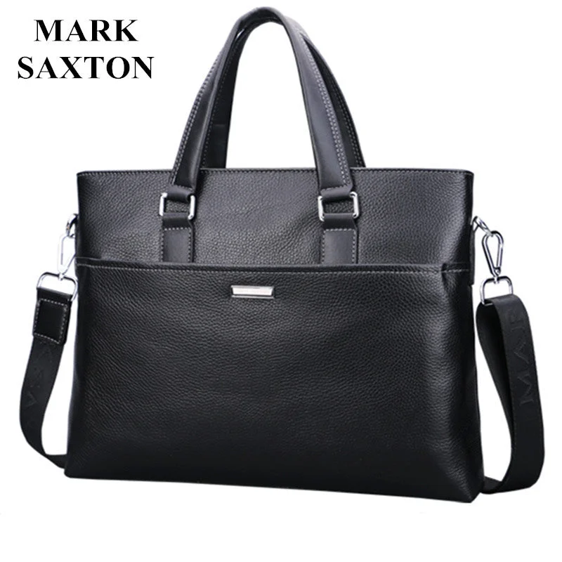 business briefcase with reinforced base and extra stability -New Fashion Genuine Leather Famous Brand Men Briefcase,Mark Saxton Commercial Laptop Briefcase,