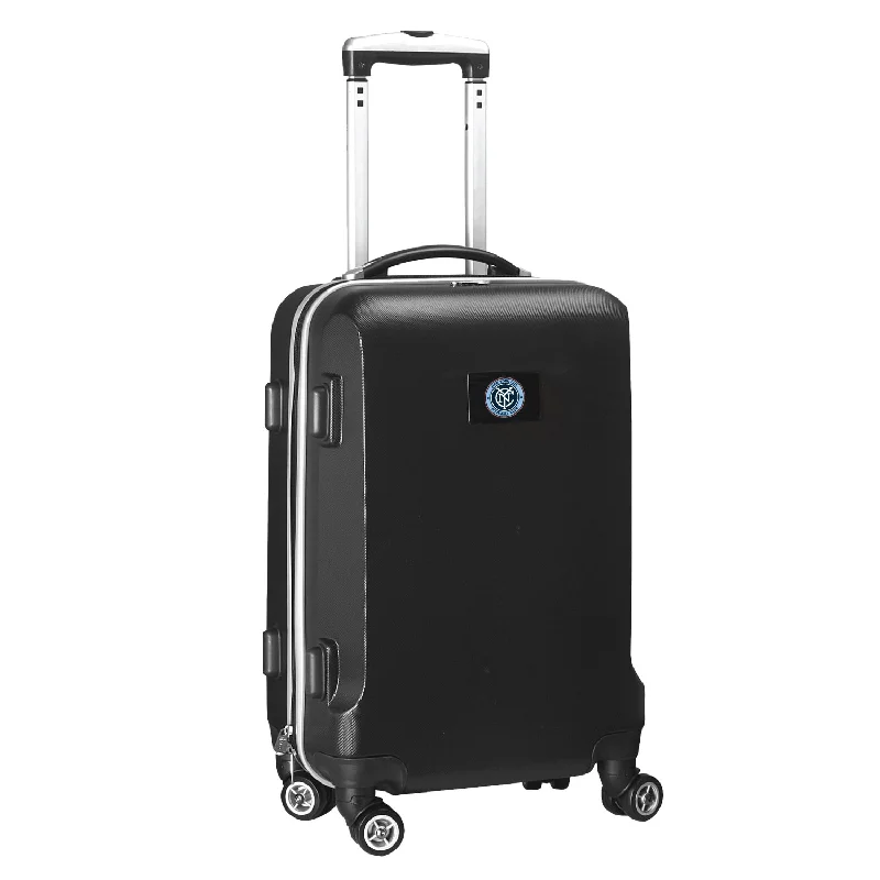 suitcase with TSA lock-New York City FC 21"Carry-On Hardcase Spinner- Black