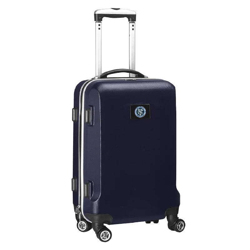 suitcase for organizing clothes-New York City FC 21" Carry-On Hardcase Spinner- Navy