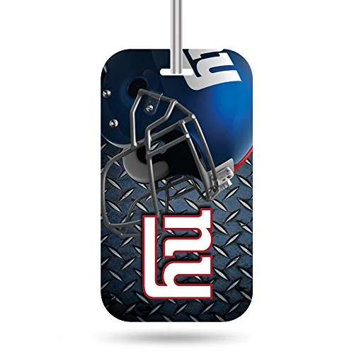 suitcase for smooth airport transitions-Nfl New York Giants  Crystal View Team Luggage Tag, Steel Blue, 7.5-Inches By 3-Inches By 0.5-Inch