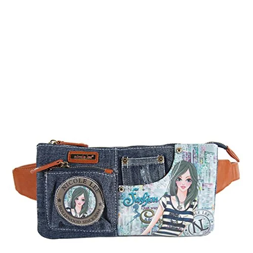 suitcase with best roller system-Nicole Lee Fanny Pack Do, Dolly, One Size