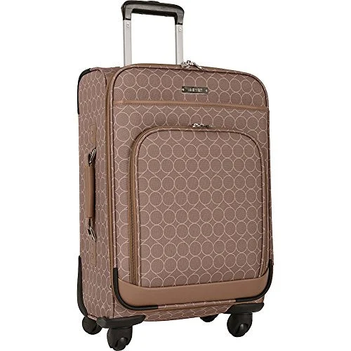 suitcase for overseas travel-Ninewest Women'S Allea 20 In Expandable Spinner, Taupe