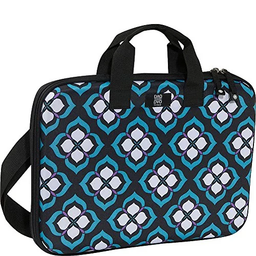 suitcase for backpackers-Nuo Chloe Dao 15.6" Slim Laptop Brief (Blue Lotus)