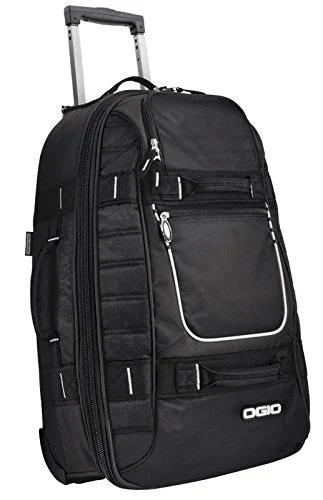 suitcase with packing cubes-Ogio Pull-Through Travel Rolling Suitcase Luggage - Black