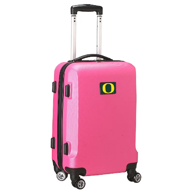 suitcase with compartmentalized interior-Oregon Ducks 20" Pink Domestic Carry-on Spinner