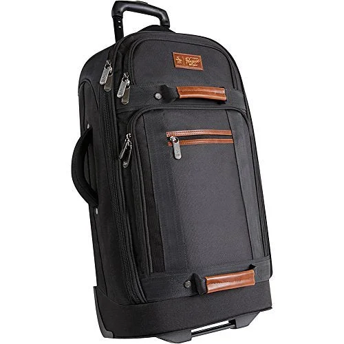 suitcase for solo travelers-Original Penguin Luggage 30" Large Bag Rolling Duffel, Black, One Size