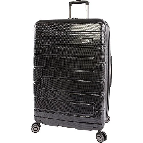 suitcase for off-road travel-Original Penguin Luggage Crimson 29" Hardside Check In Spinner, Black