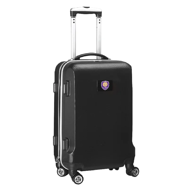 stylish suitcase for men-Orlando City SC 21"Carry-On Hardcase Spinner- Black