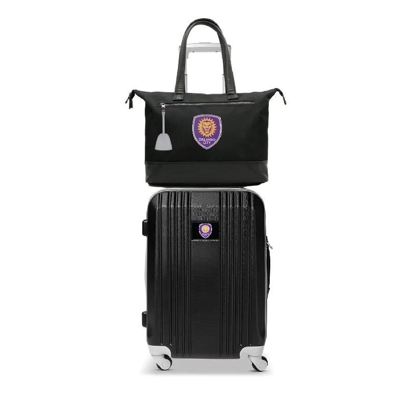 suitcase for quick weekend escapes-Orlando City SC Tote Bag and Luggage Set -GRAY