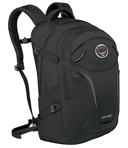 suitcase with separate laundry compartment-Osprey Packs Parsec Daypack, Black