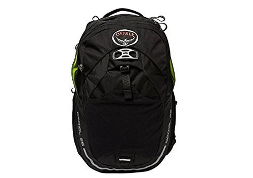 suitcase with internal straps-Osprey Packs Radial 26 Daypack, Black, Medium/Large