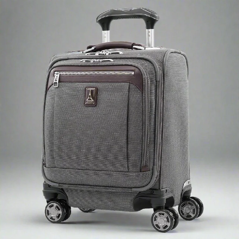 suitcase with flexible packing options-Travelpro Platinum Elite 18.5” Softside Carry-On Spinner Tote - 4091813