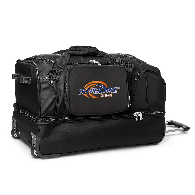 suitcase for weekend getaways-Pepperdine 27" wheeled Drop Bottom Duffel