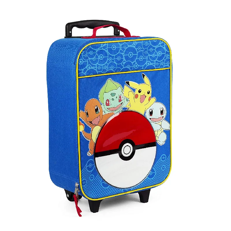 stylish suitcase for men-Pokemon And Friends Pilot Case, Multi