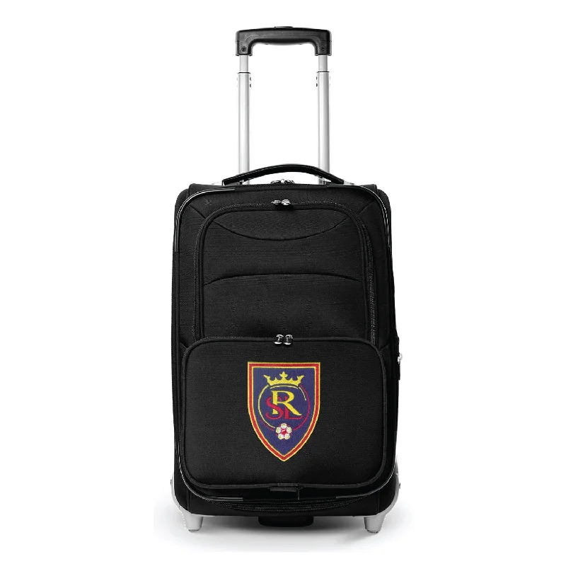 suitcase with heavy-duty exterior-Real Salt Lake  21" Rolling Carry-On Luggage