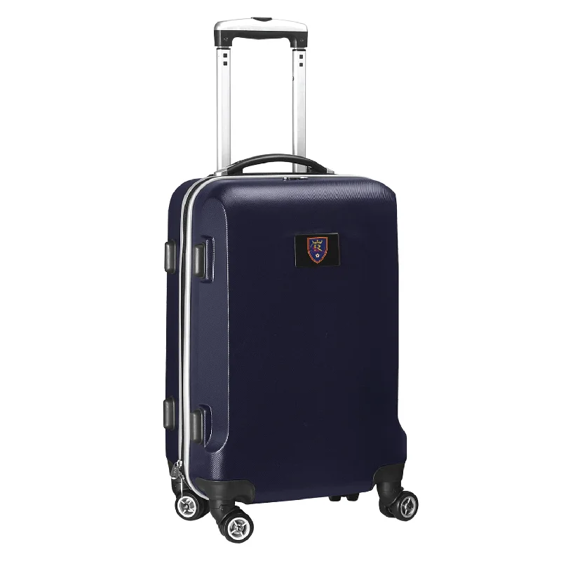 suitcase with quick-access storage-Real Salt Lake 21" Carry-On Hardcase Spinner- Navy