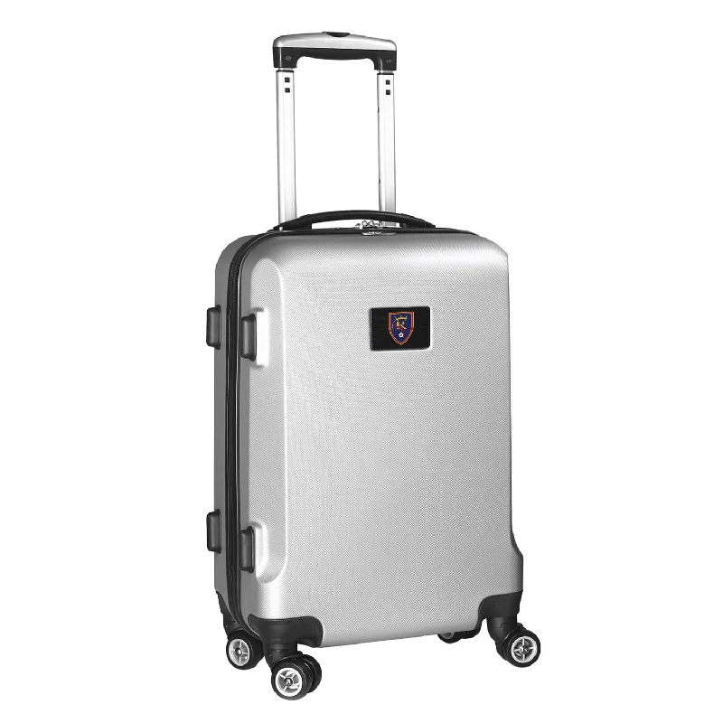 suitcase with a unique look and feel-Real Salt Lake 21" Carry-On Hardcase Spinner- Silver