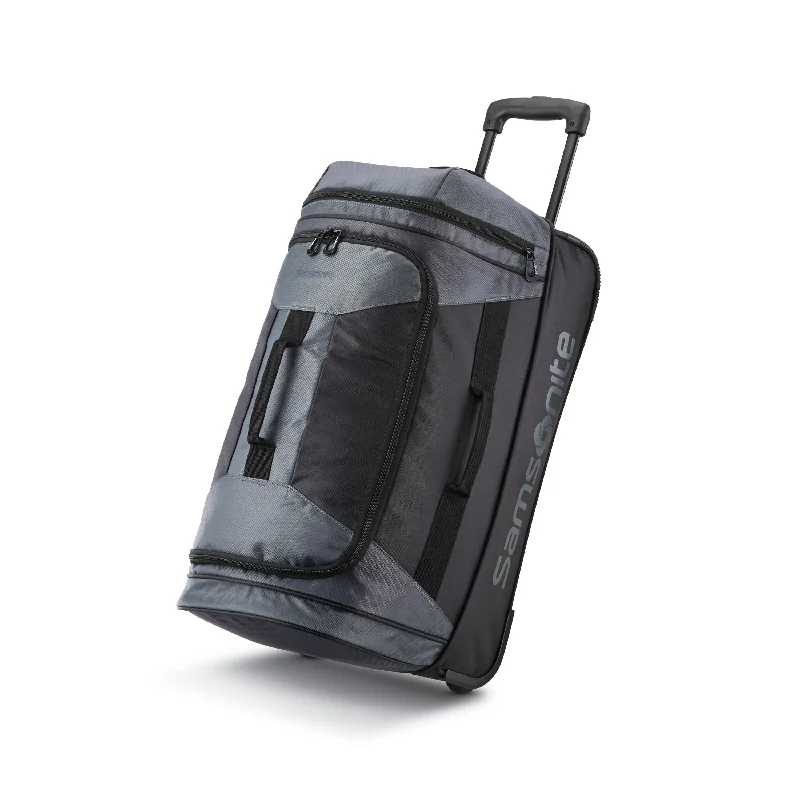 suitcase for efficient airport handling-Samsonite Andante 2 22" Wheeled Duffel Riverrock/Black