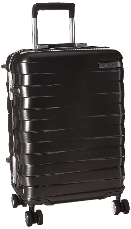 suitcase for long-term travel-Samsonite Framelock Hardside Luggage, Dark Grey, Carry-On